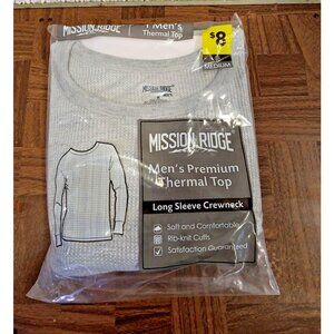 NWT Mission‎ Ridge Mens Medium Premium Thermal Long Sleeve Crewneck Top